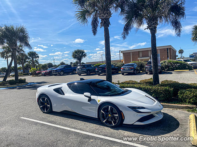 Ferrari SF90 Stradale spotted in Daytona Beach, Florida