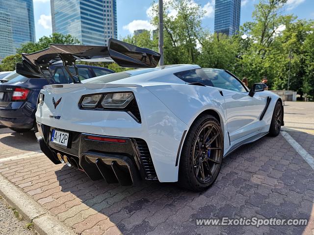 Chevrolet Corvette ZR1 spotted in Warsaw, Poland