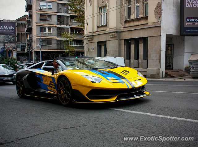 Lamborghini Aventador spotted in Belgrade, Serbia