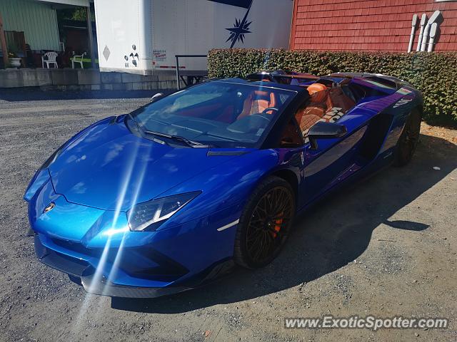 Lamborghini Aventador spotted in Rougemont, Canada