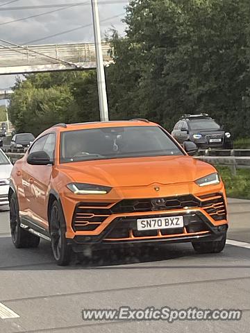 Lamborghini Urus spotted in Motorway, United Kingdom