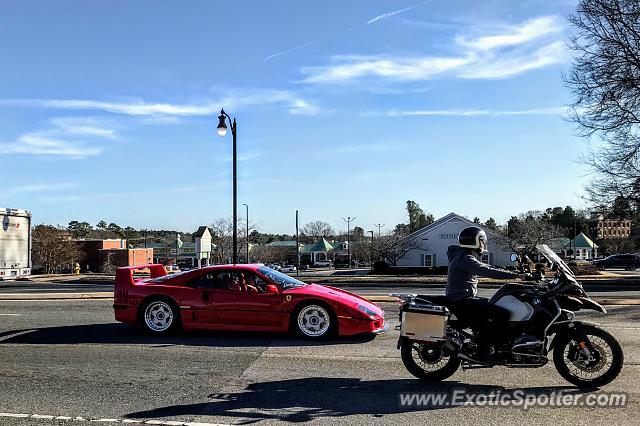 Ferrari F40 spotted in Cornelius, North Carolina