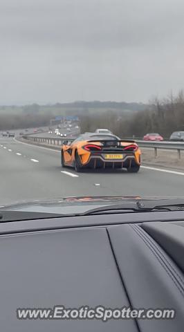 Mclaren 600LT spotted in Motorway, United Kingdom