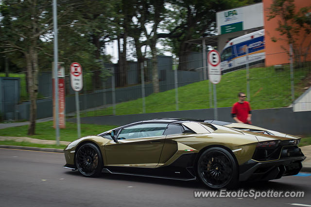 Lamborghini Aventador spotted in Curitiba, PR, Brazil