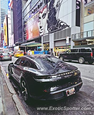 Porsche Taycan (Turbo S only) spotted in New York, New York