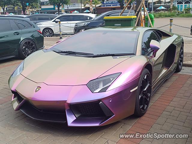 Lamborghini Aventador spotted in Jakarta, Indonesia
