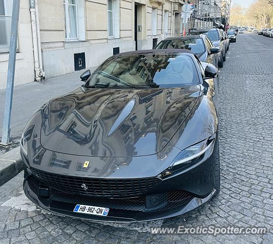 Ferrari Roma spotted in Paris, France