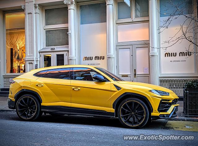 Lamborghini Urus spotted in New York, New York