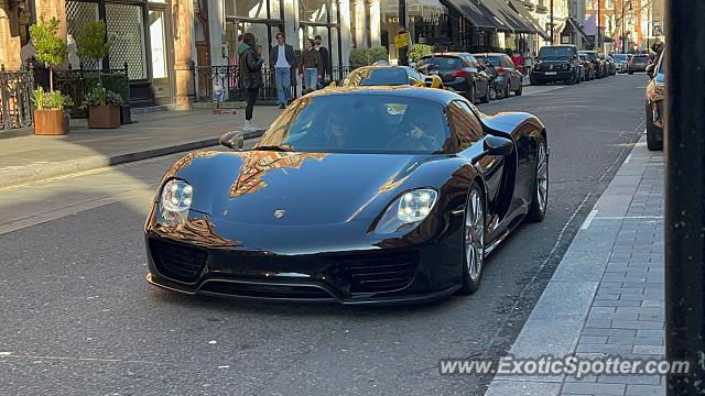 Porsche 918 Spyder spotted in London, United Kingdom