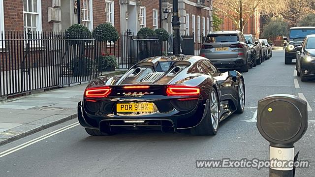 Porsche 918 Spyder spotted in London, United Kingdom
