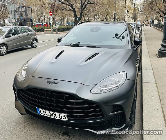 Aston Martin DBX spotted in Budapest, Hungary