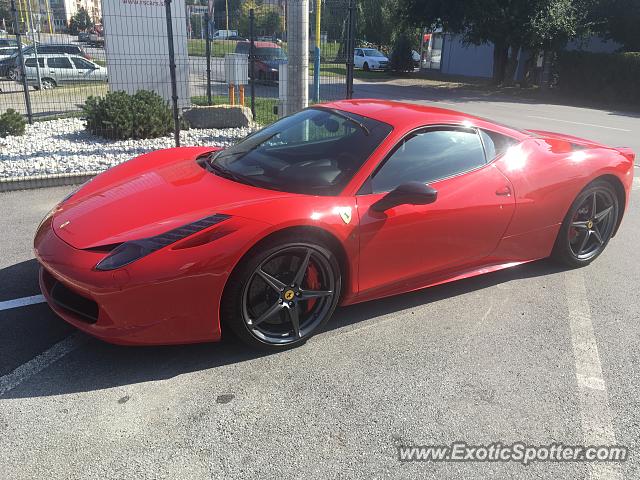 Ferrari 458 Italia spotted in Presov, Slovakia