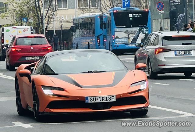 Ferrari SF90 Stradale spotted in Budapest, Hungary