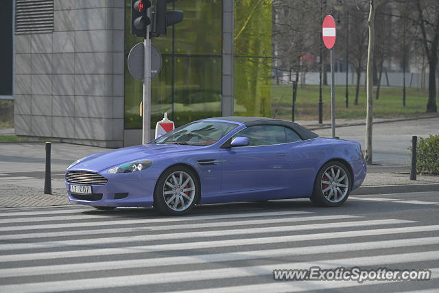 Aston Martin DB9 spotted in Warsaw, Poland