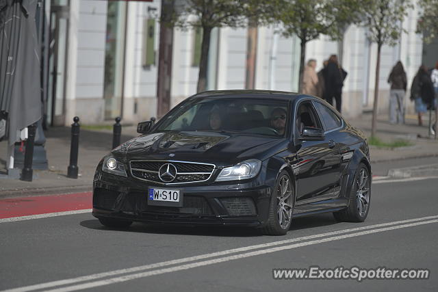 Mercedes C63 AMG Black Series spotted in Warsaw, Poland