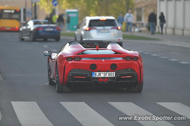Ferrari SF90 Stradale spotted in Warsaw, Poland
