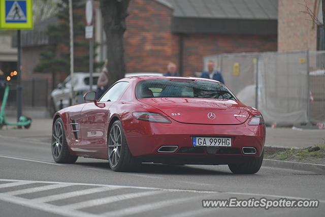 Mercedes SLS AMG spotted in Sopot, Poland