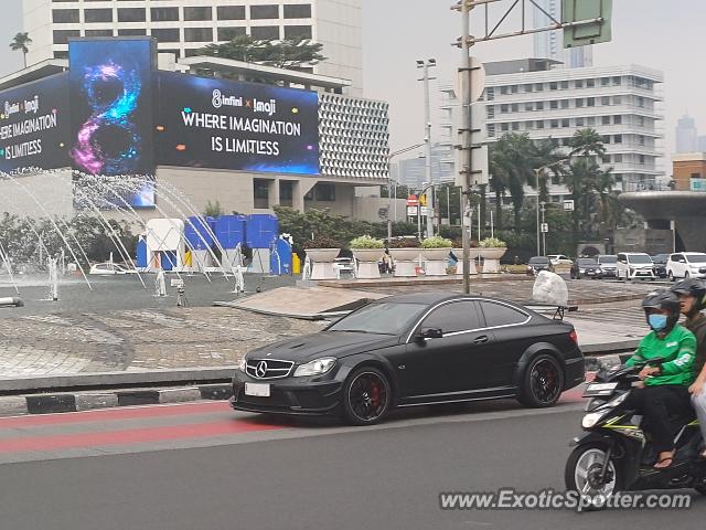 Mercedes C63 AMG Black Series spotted in Jakarta, Indonesia