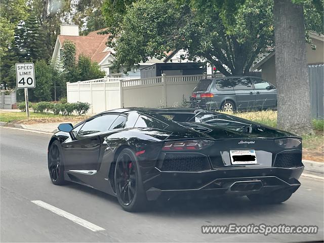 Lamborghini Aventador spotted in Woodland Hills, California