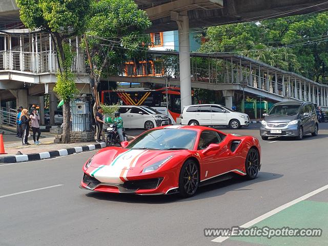 Ferrari 488 GTB spotted in Jakarta, Indonesia