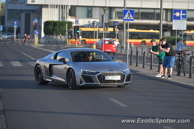 Audi R8 spotted in Warsaw, Poland
