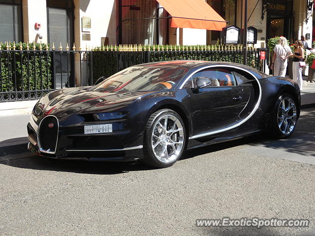 Bugatti Chiron spotted in Paris, France