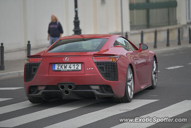 Lexus LFA spotted in Warsaw, Poland