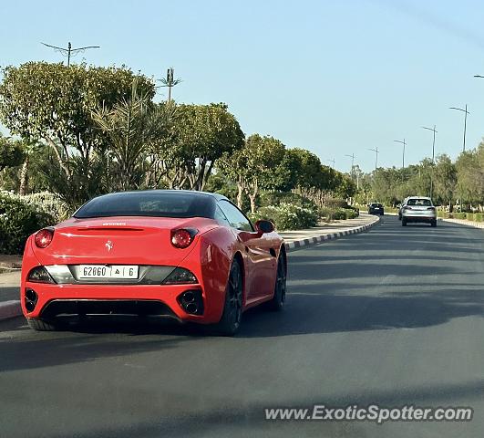 Ferrari California spotted in Marrakech, Morocco