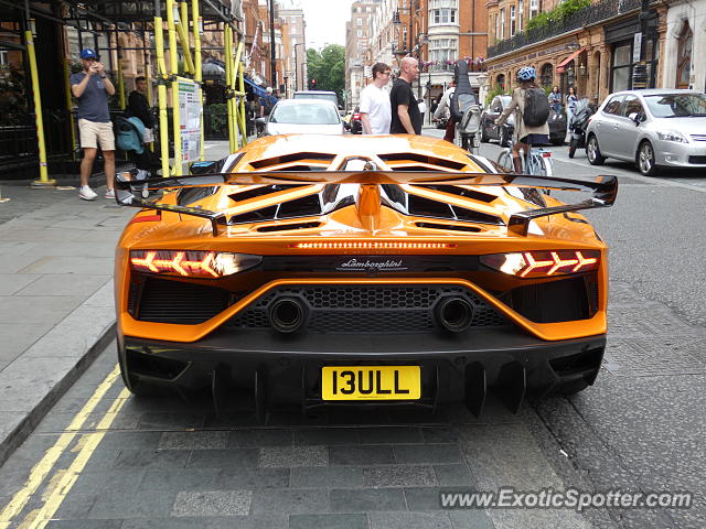 Lamborghini Aventador spotted in London, United Kingdom