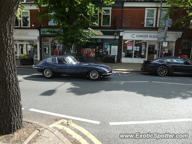 Jaguar E-Type spotted in Alderley Edge, United Kingdom