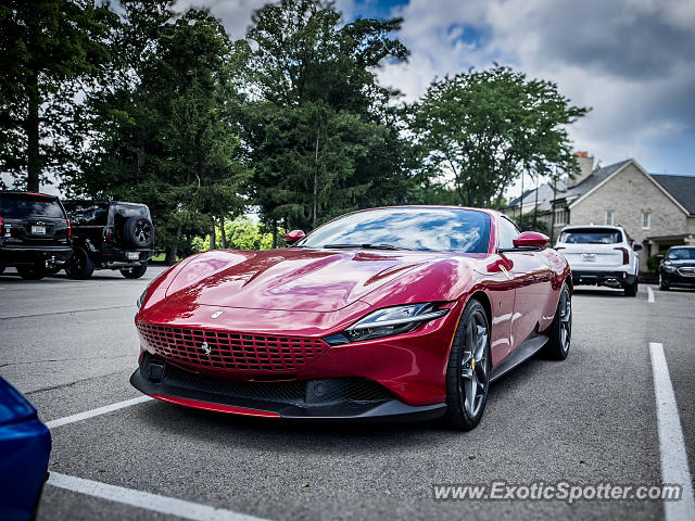 Ferrari Roma spotted in Carmel, Indiana