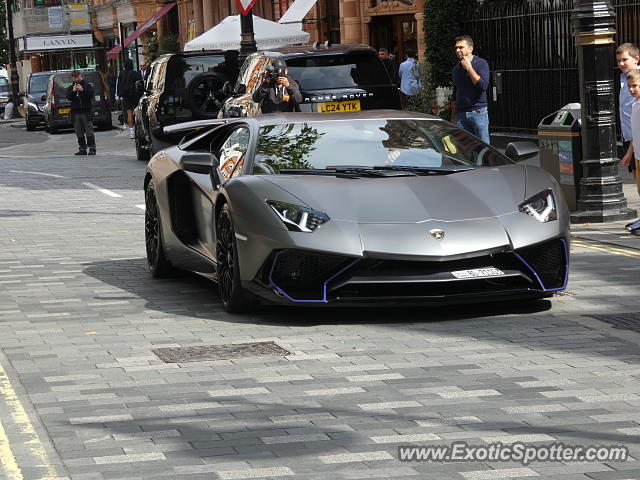 Lamborghini Aventador spotted in London, United Kingdom