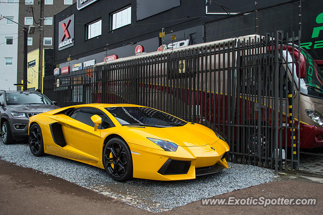 Lamborghini Aventador spotted in Curitiba, PR, Brazil