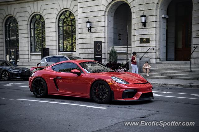 Porsche Cayman GT4 spotted in Montreal, Canada