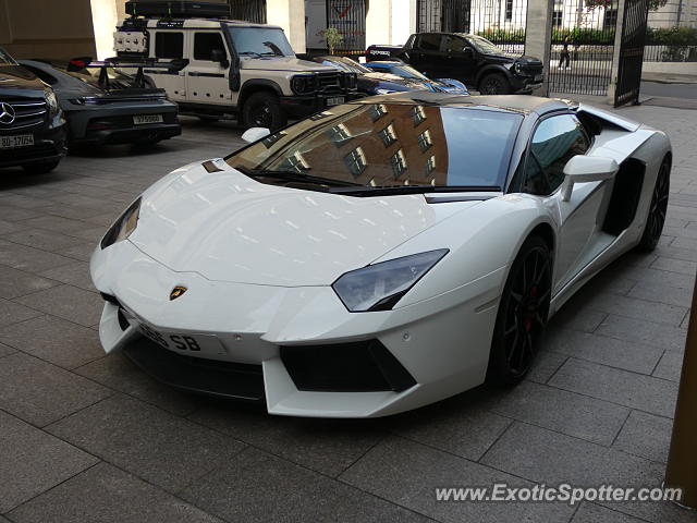 Lamborghini Aventador spotted in London, United Kingdom