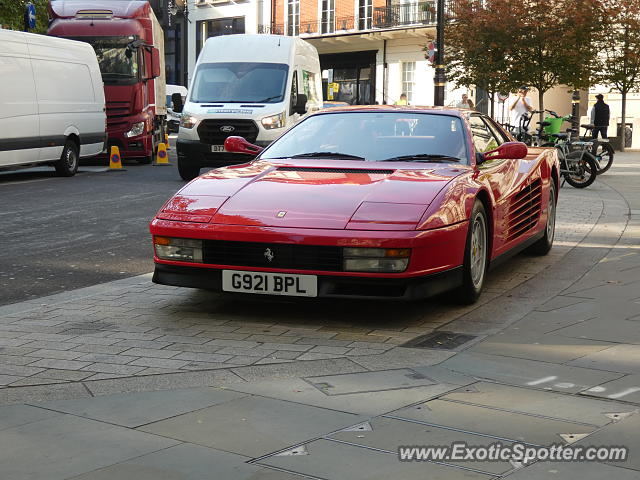 Ferrari Testarossa spotted in London, United Kingdom
