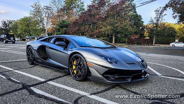 Lamborghini Aventador spotted in Warren, New Jersey