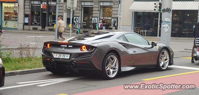 Ferrari F8 Tributo spotted in Zurich, Switzerland