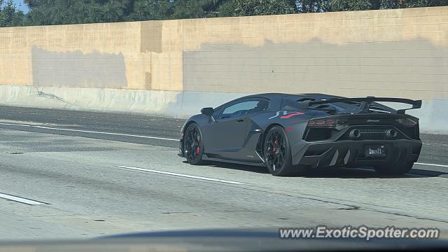 Lamborghini Aventador spotted in Reseda, California