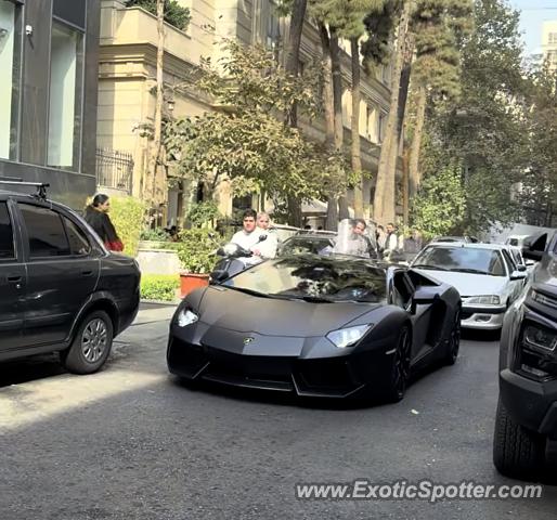 Lamborghini Aventador spotted in Tehran, Iran