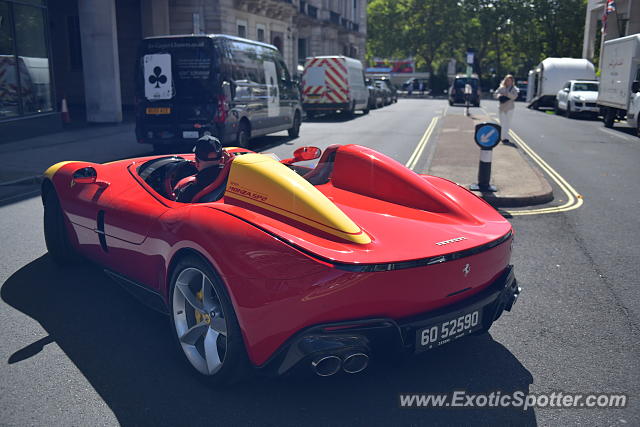 Ferrari Monza SP2 spotted in London, United Kingdom