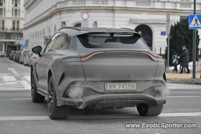 Aston Martin DBX spotted in Warsaw, Poland