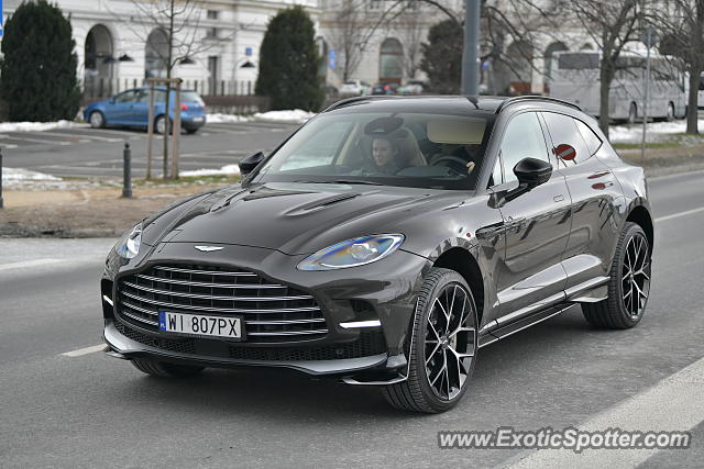 Aston Martin DBX spotted in Warsaw, Poland