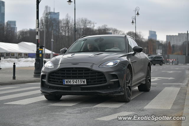 Aston Martin DBX spotted in Warsaw, Poland