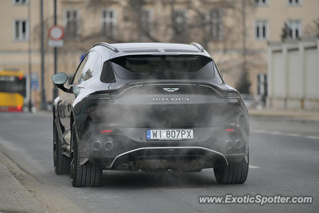 Aston Martin DBX spotted in Warsaw, Poland