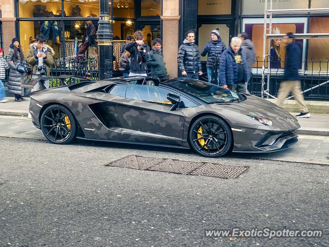 Lamborghini Aventador spotted in London, United Kingdom