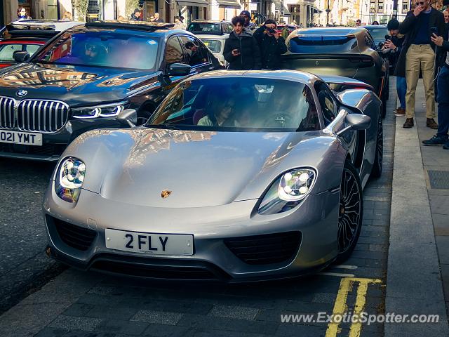 Porsche 918 Spyder spotted in London, United Kingdom