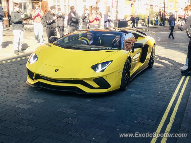 Lamborghini Aventador spotted in London, United Kingdom