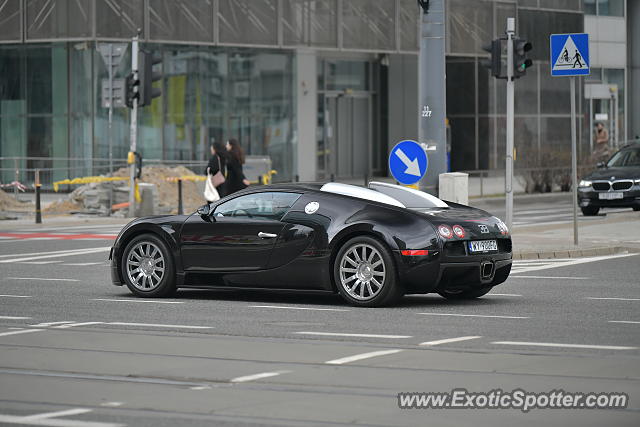 Bugatti Veyron spotted in Warsaw, Poland