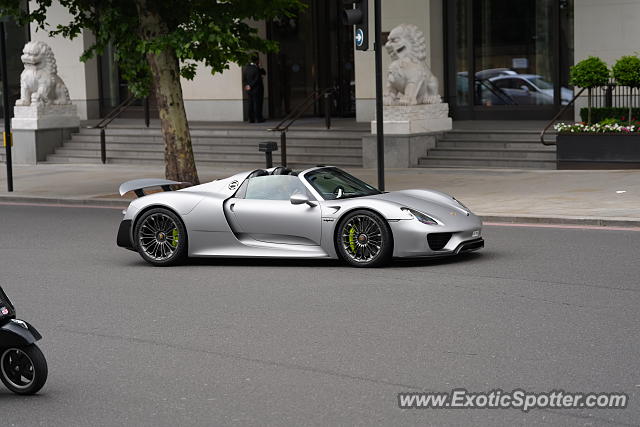 Porsche 918 Spyder spotted in London, United Kingdom